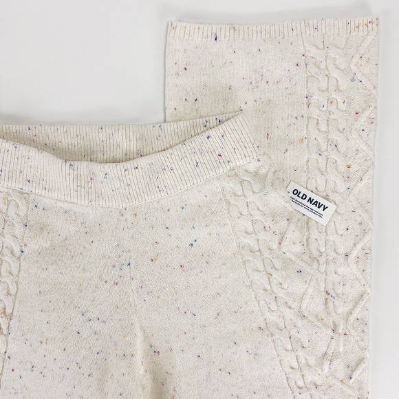 Soft Cable Knit Wide Leg Sweater Pants S Rainbow Donegal Fall Winter Cozy Lounge - Picture 9 of 12